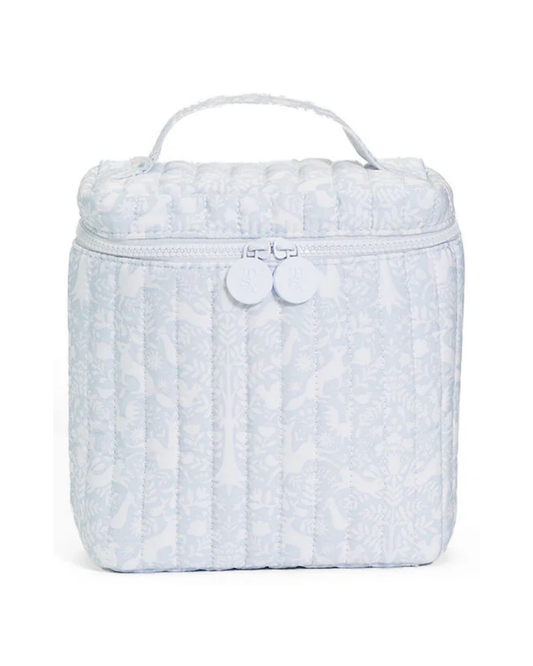 TRVL Quilted Go Go Insulated Lunch Bag - Woodland Blue