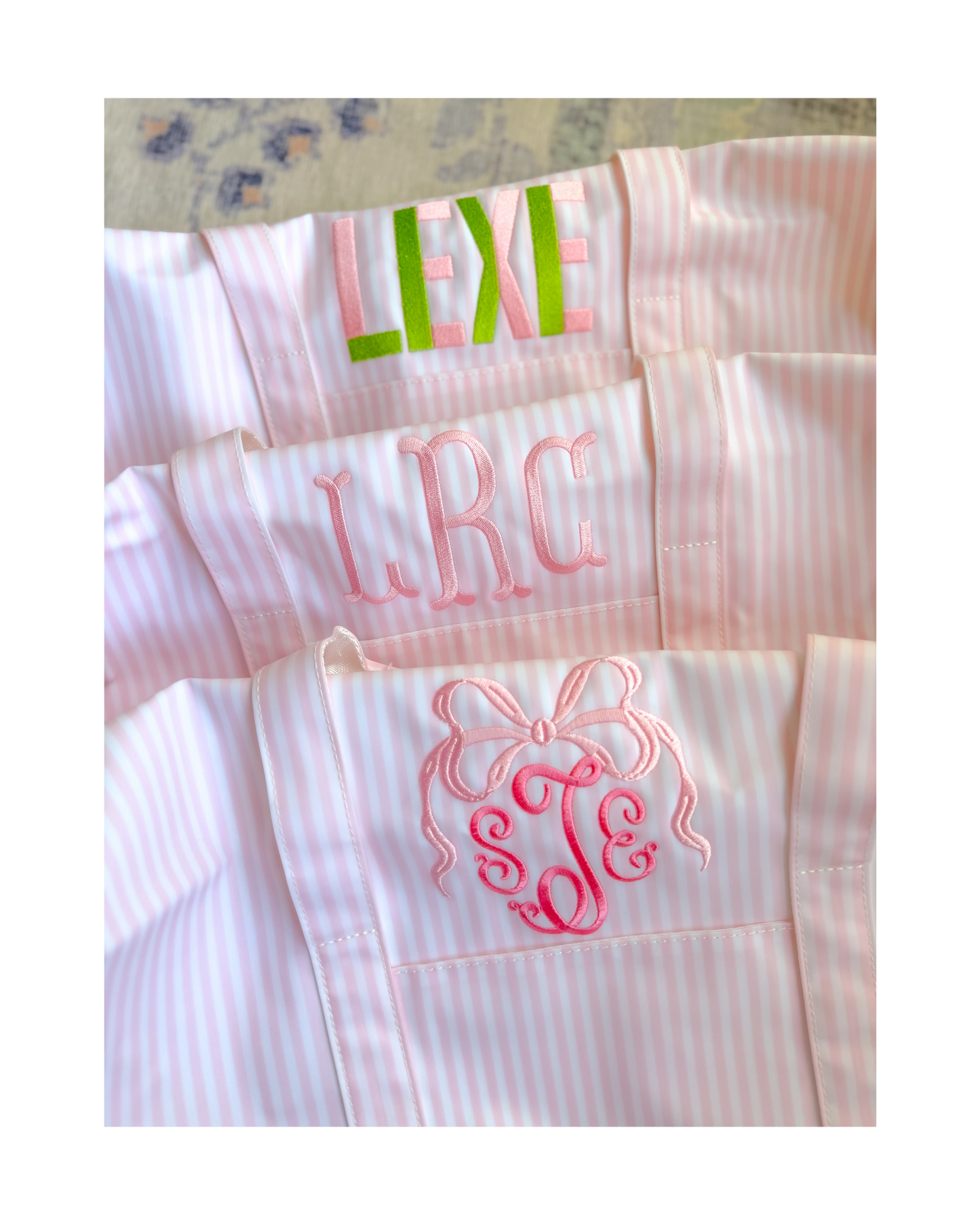 TRVL Weekender Duffel Bag - Pimlico Stripe Pink