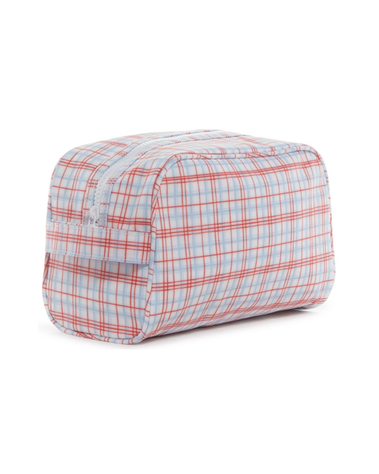 TRVL Stowaway Toiletry Bag - Classic Plaid Red