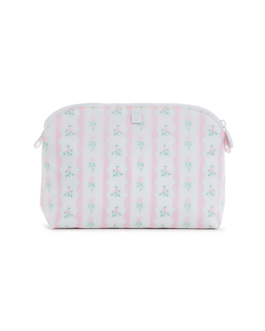 TRVL Goodie Cosmetic Bag - Ribbon Floral Pink