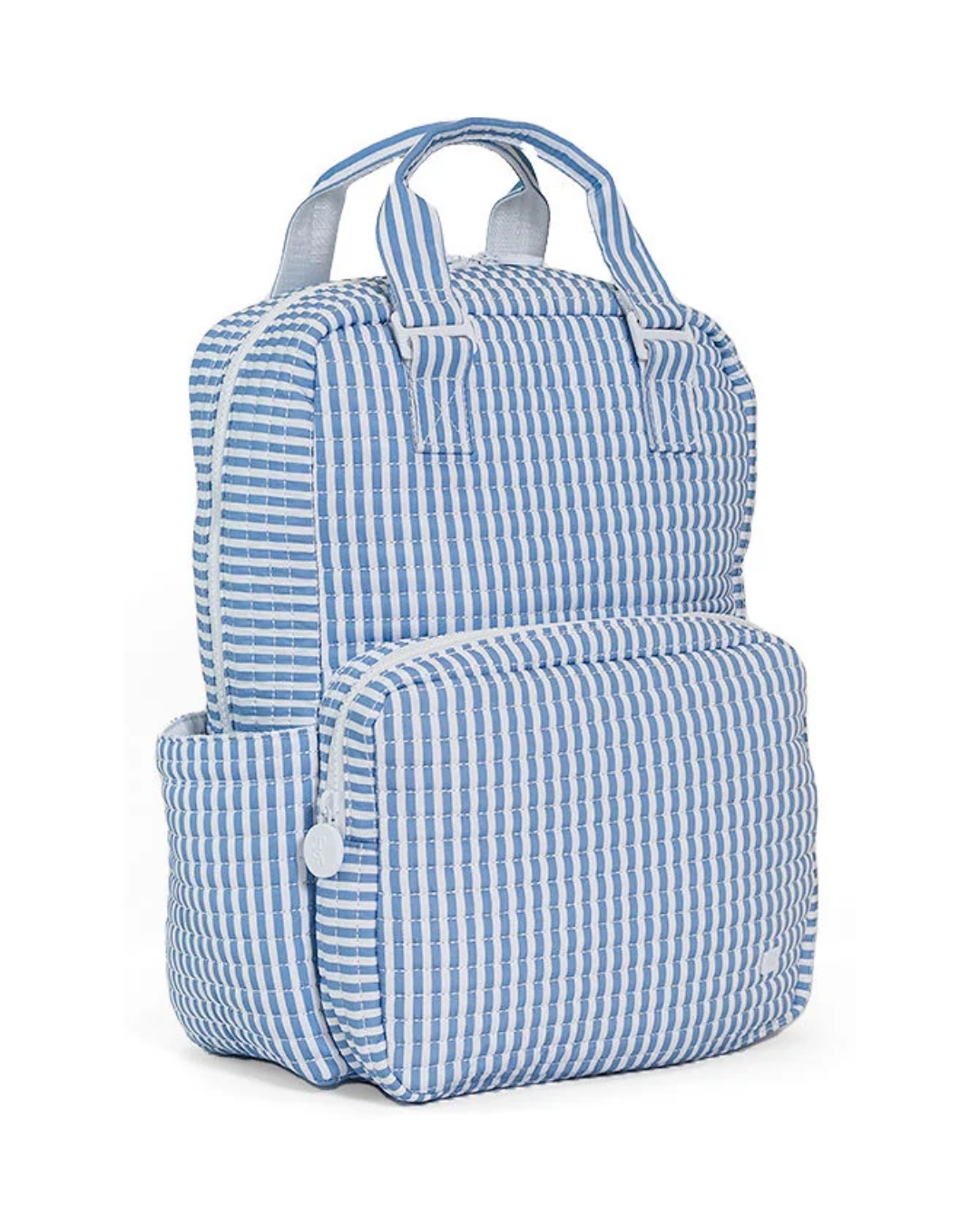 TRVL Quilted All You Need Diaper Bag - Pimlico Stripe Chambray