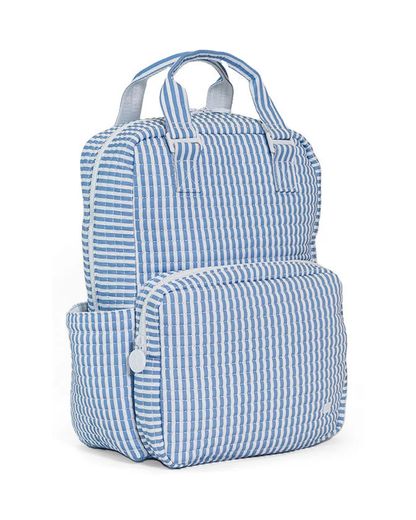 TRVL Quilted All You Need Diaper Bag - Pimlico Stripe Chambray