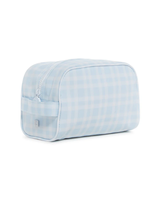 TRVL Stow It Dopp Bag - Pimlico Plaid Blue