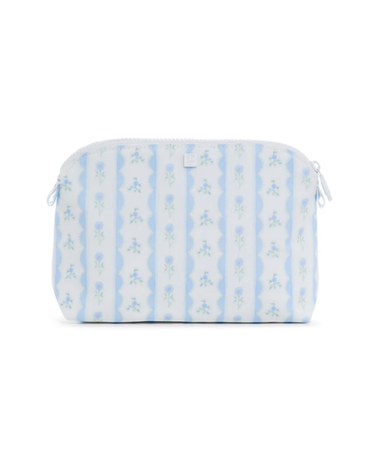 TRVL Goodie Cosmetic Bag - Ribbon Floral Blue