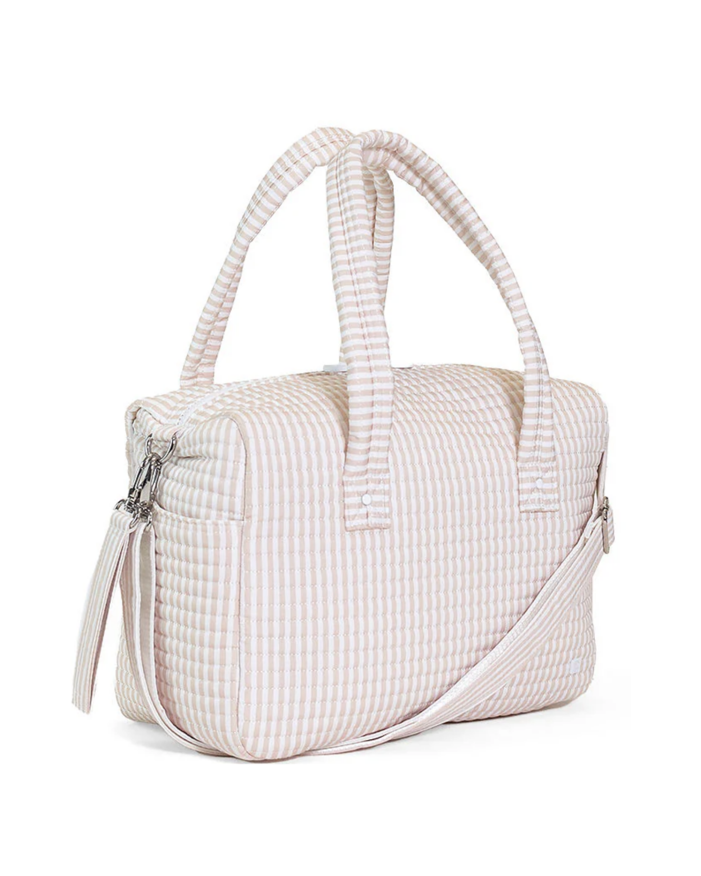 TRVL Quilted Stroller Bag - Pimlico Stripe Sand