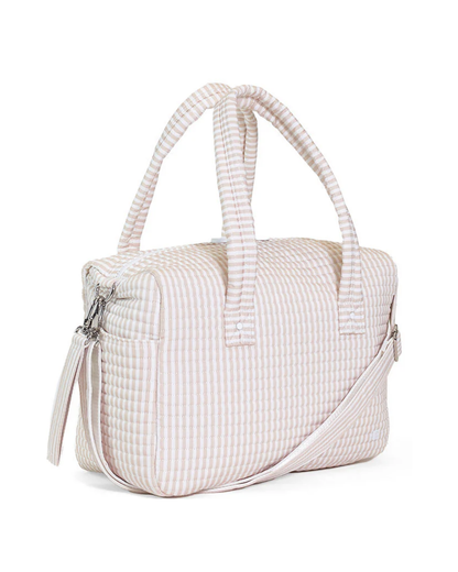TRVL Quilted Stroller Bag - Pimlico Stripe Sand