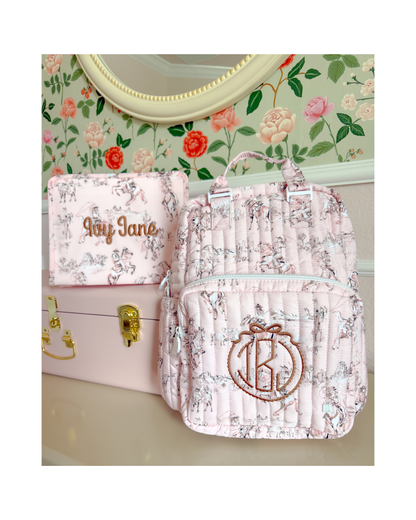 TRVL Quilted All You Need Diaper Bag - Cowgirl Toile