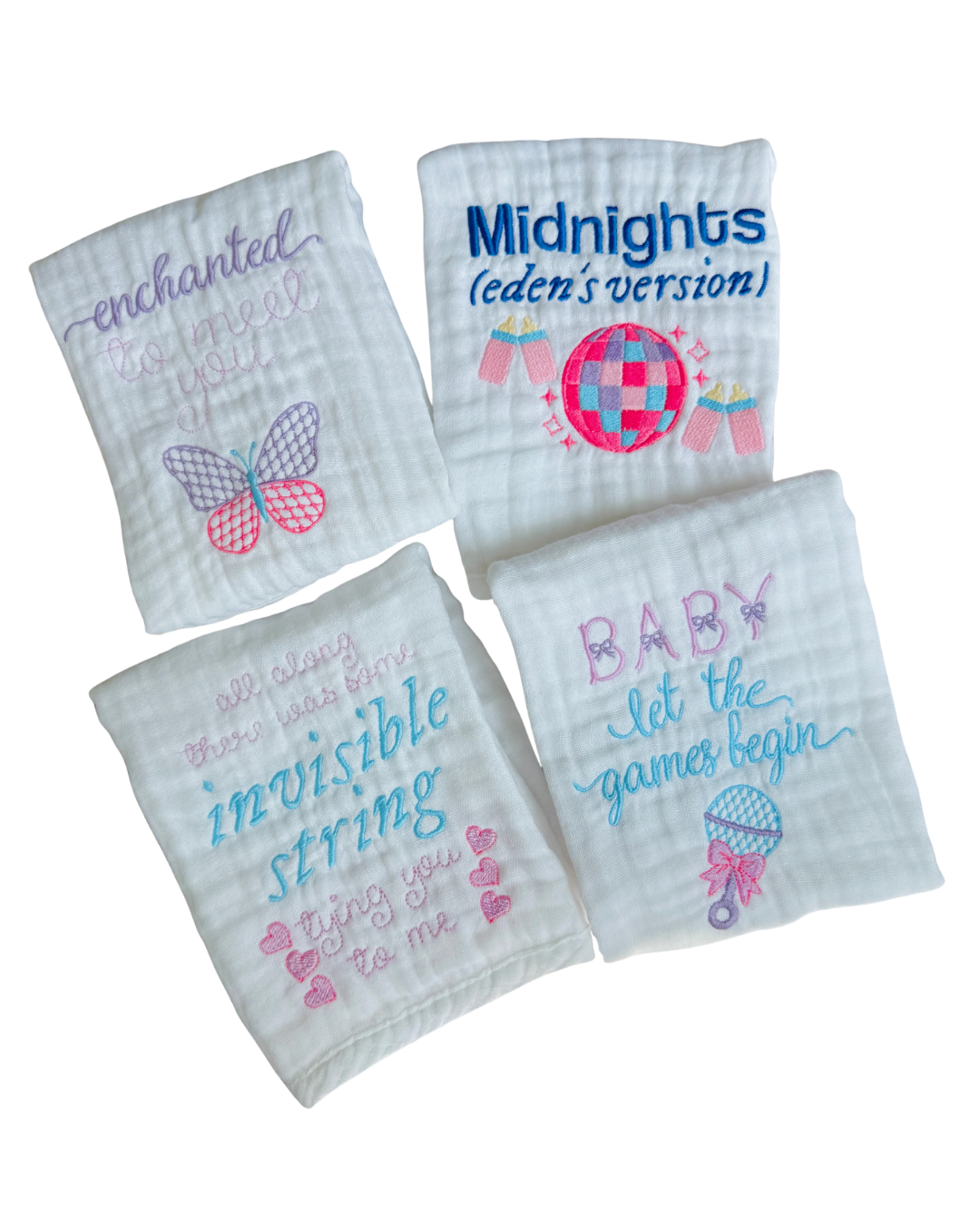 Taylor Swift themed Burp Cloth Bundle