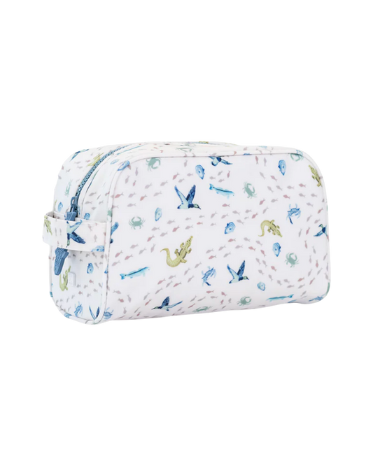 TRVL Stowaway Toiletry Bag - Coastal Tides