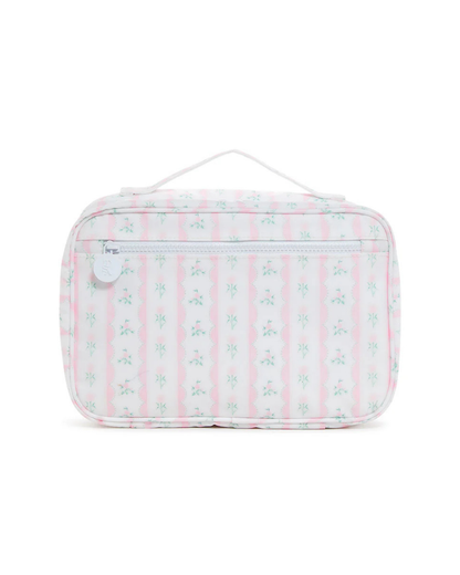 TRVL Bundle Up Hanging Toiletry Bag - Ribbon Floral Pink