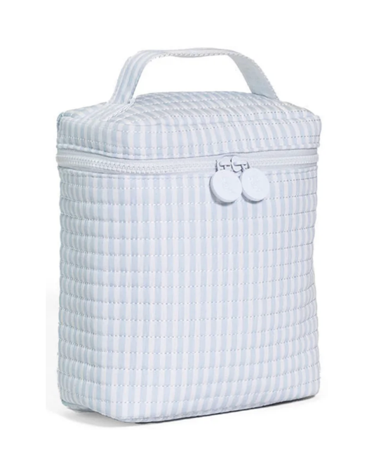 TRVL Quilted Go Go Insulated Lunch Bag - Pimlico Stripe Blue