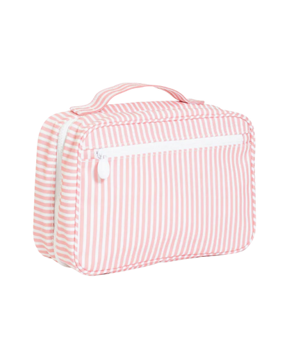 TRVL Bundle Up Hanging Toiletry Bag - Pimlico Stripe Dusty Rose