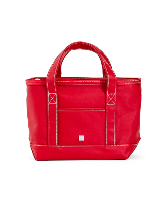 TRVL Mini Tote - Coated Canvas Red