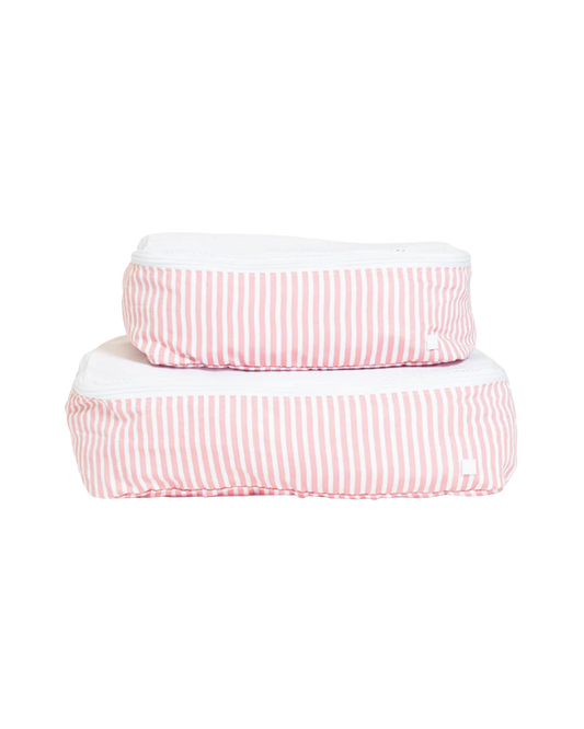 TRVL Mini Squad Packing Cubes - Pimlico Stripe Dusty Rose