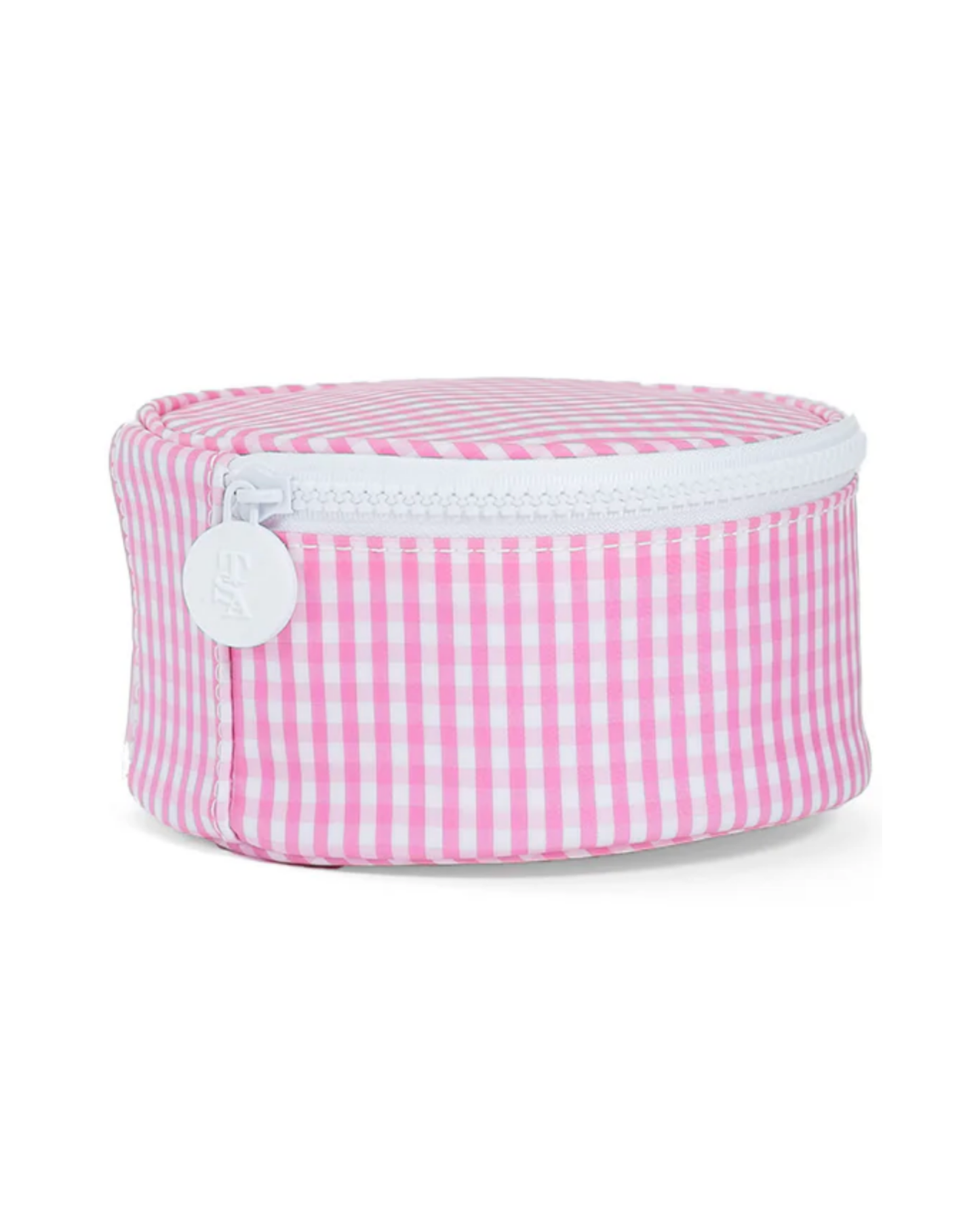 TRVL Jewel Round Case - Gingham Pink