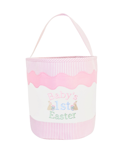 Baby's 1st Easter - Seersucker Basket