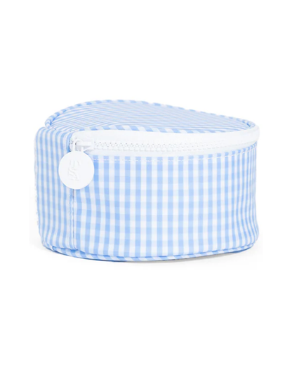 TRVL Jewel Round Case - Gingham Sky
