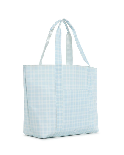 TRVL Jumbo Tote - Pimlico Plaid Blue