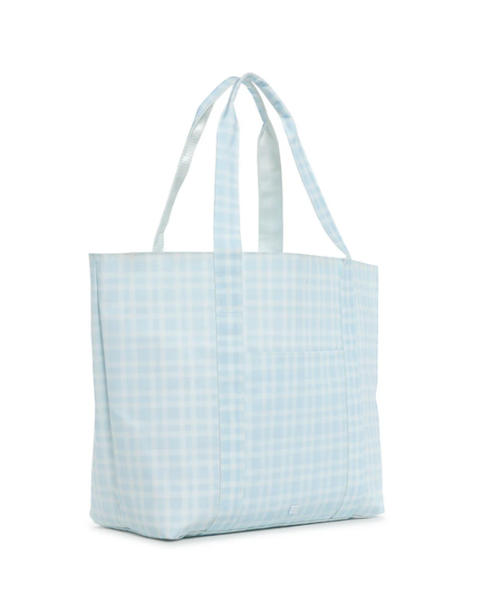 TRVL Jumbo Tote - Pimlico Plaid Blue
