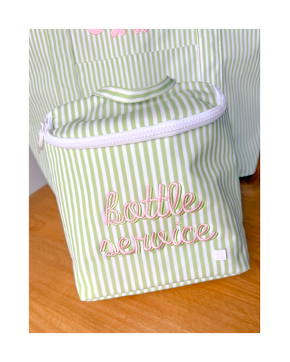 TRVL Take Away Insulated Lunch Bag - Pimlico Stripe Sage