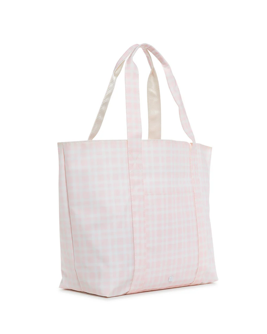 TRVL Jumbo Tote - Pimlico Plaid Pink