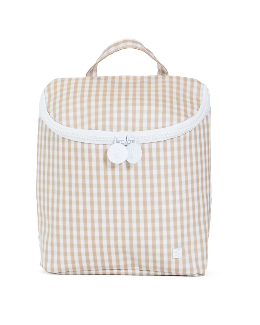 TRVL Take Away Insulated Lunch Bag - Gingham Khaki