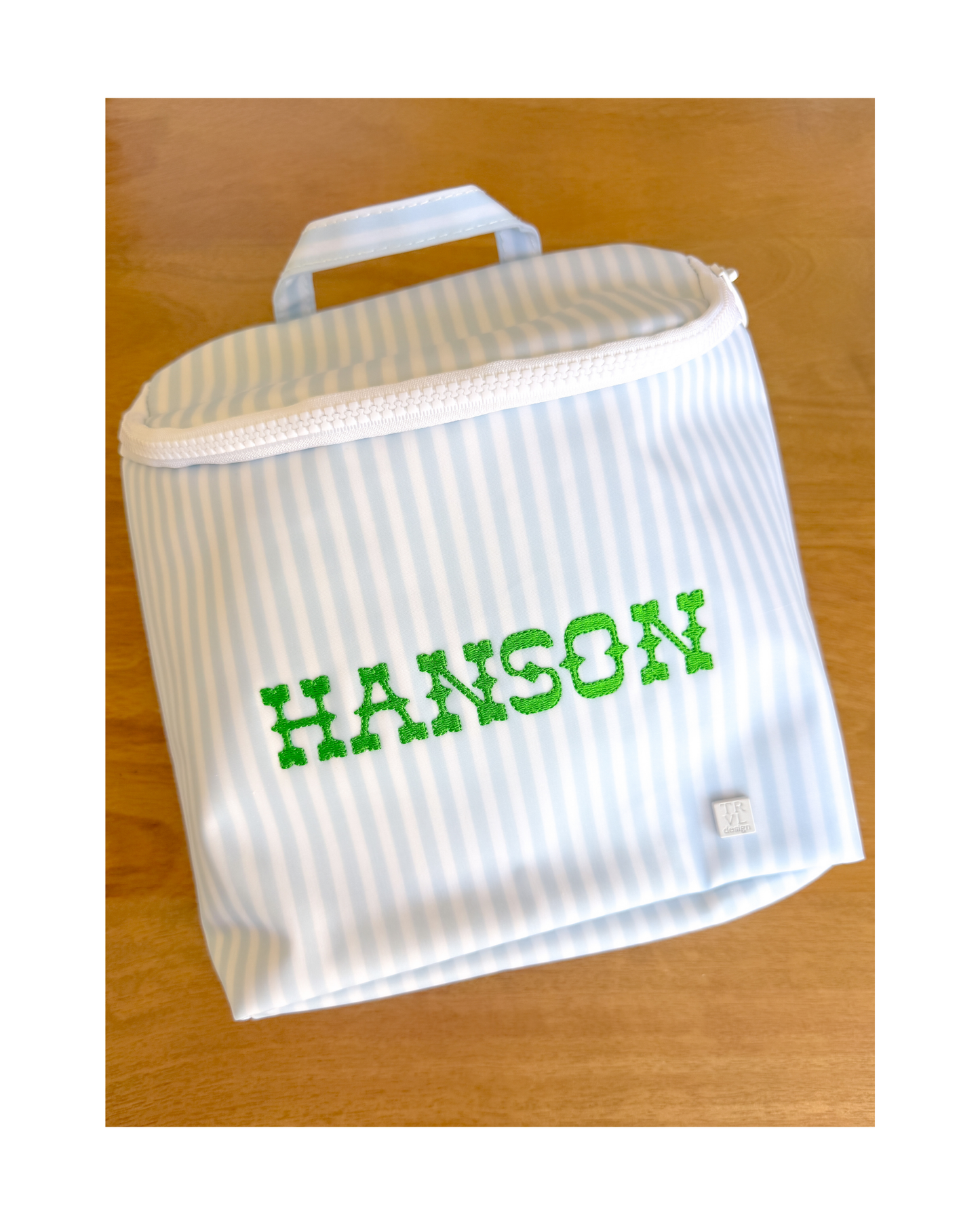 TRVL Take Away Insulated Lunch Bag - Pimlico Stripe Blue