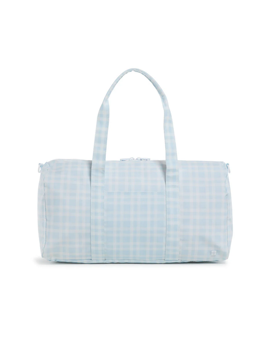 TRVL Weekender Duffel Bag - Pimlico Plaid Blue