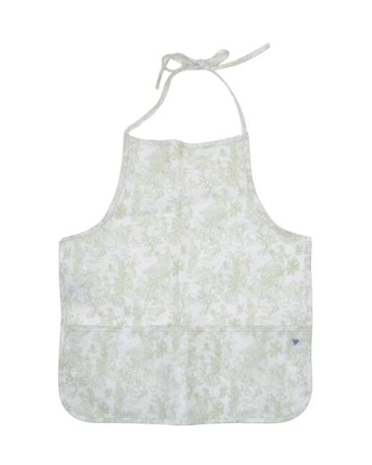 TRVL Apron - Bunny Toile Green