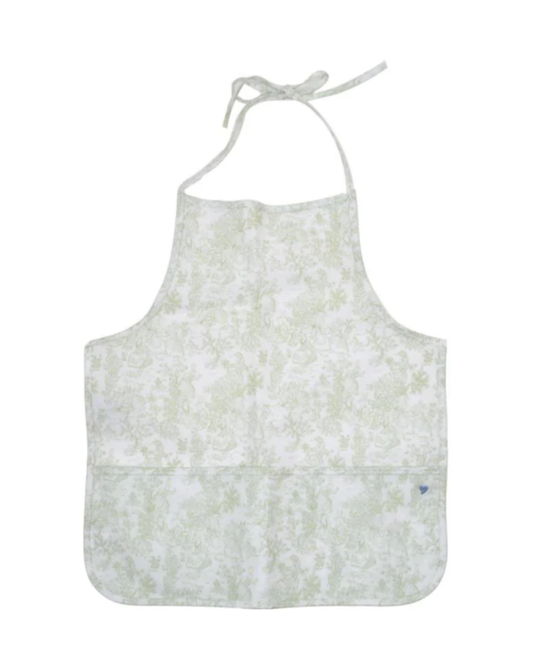 TRVL Apron - Bunny Toile Green