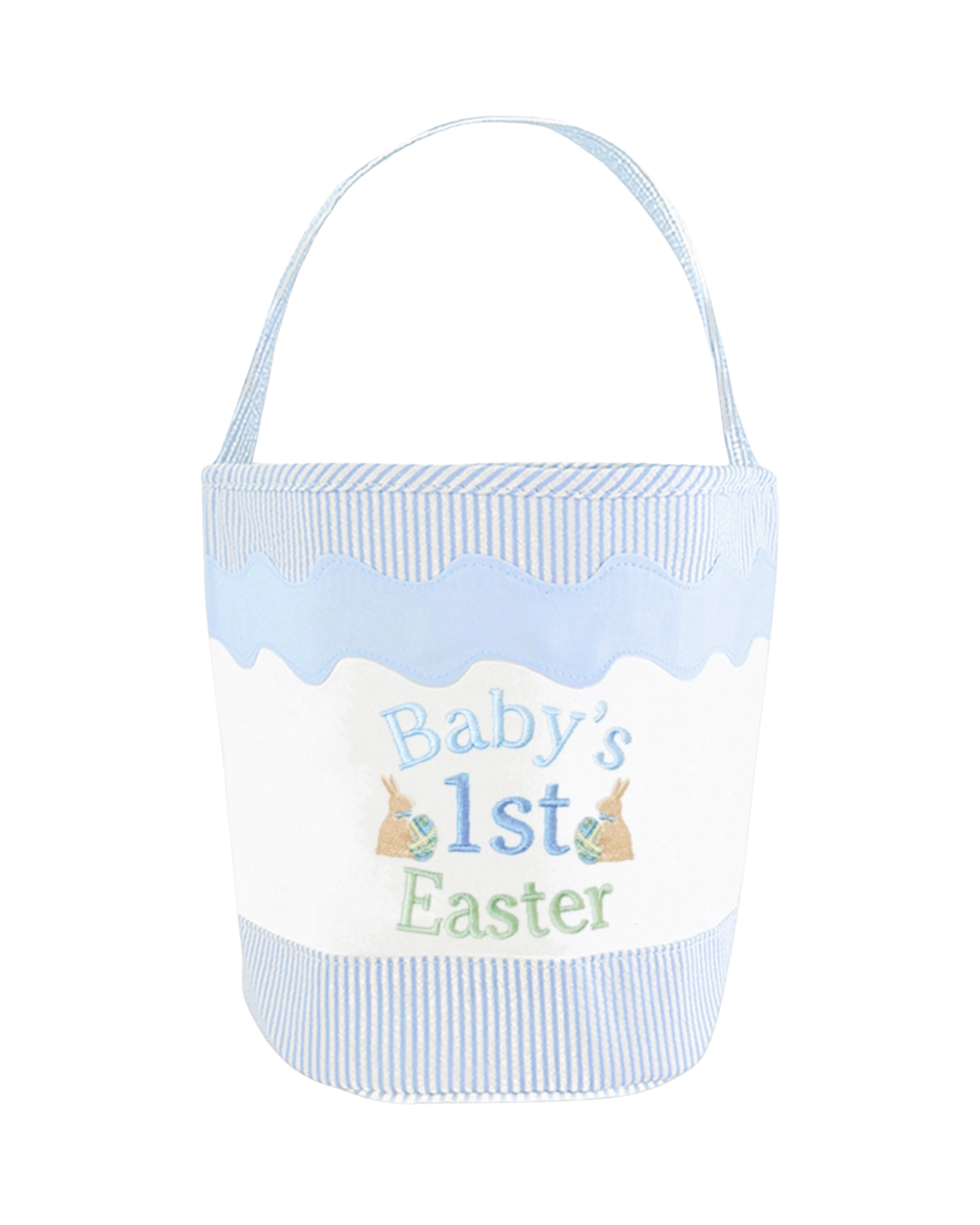 Baby's 1st Easter - Seersucker Basket
