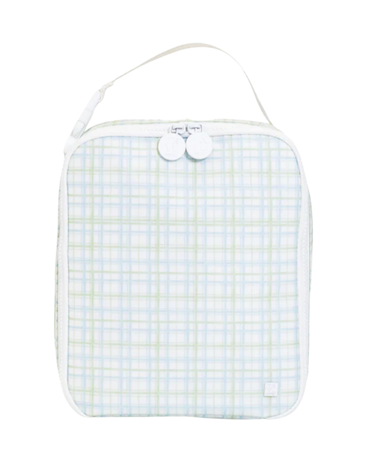 TRVL Insulated Lunch Bag - Classic Plaid Green