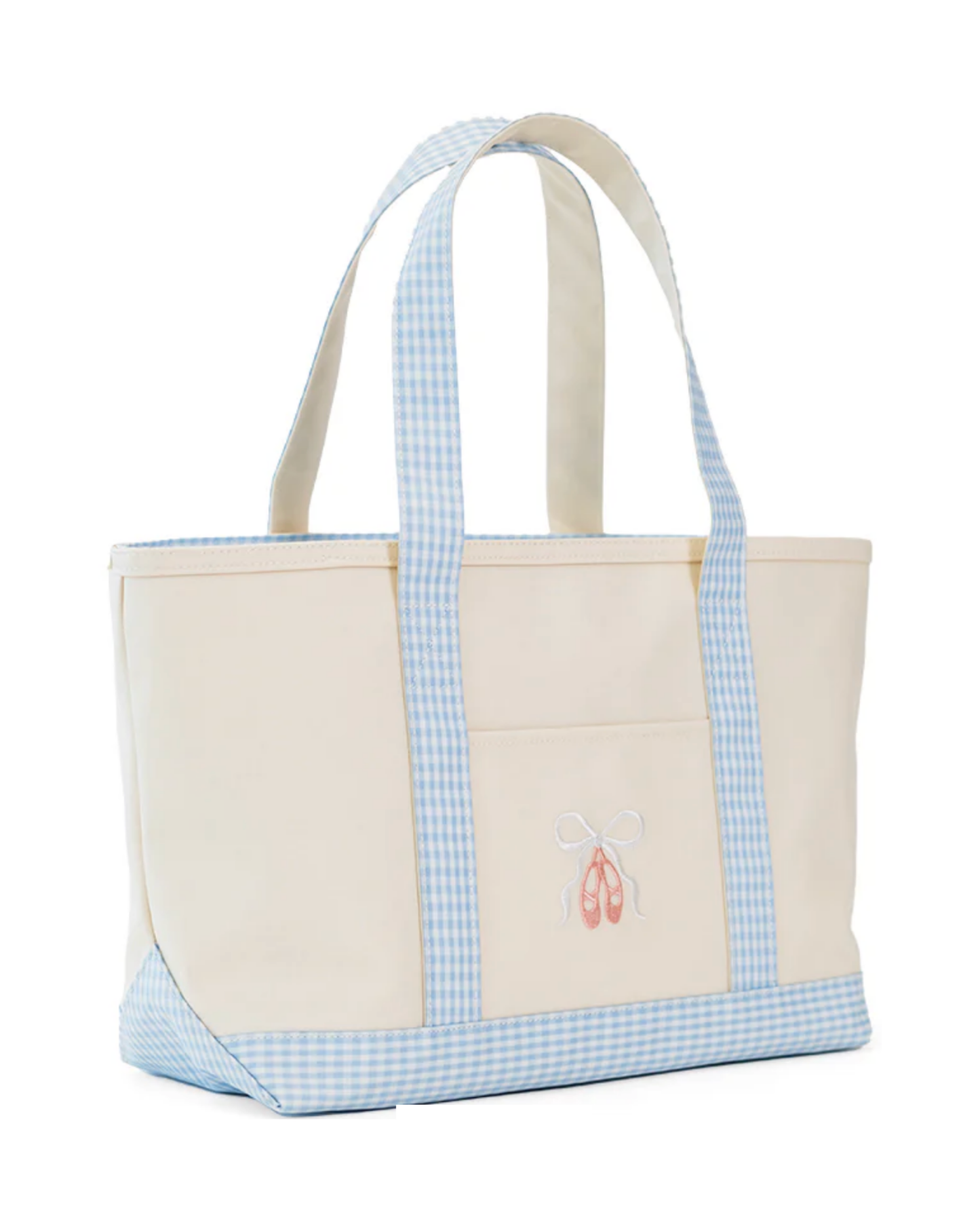 TRvL Medium Tote - Coated Canvas Natural with Ballet Mist Trim