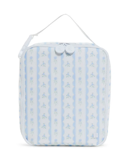 TRVL Insulated Lunch Bag - Ribbon Floral Blue