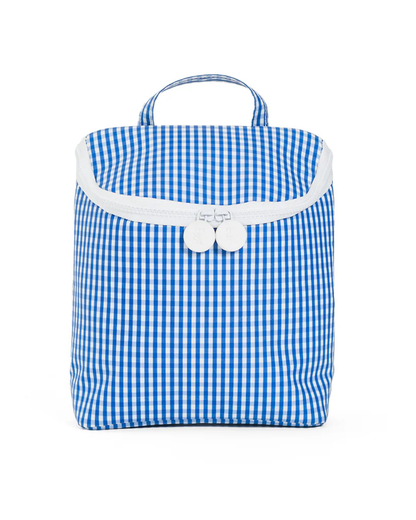 TRVL Take Away Insulated Lunch Bag - Gingham Royal
