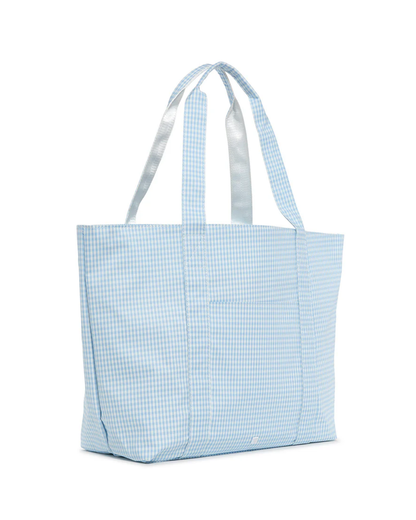 TRVL Jumbo Tote - Gingham Mist