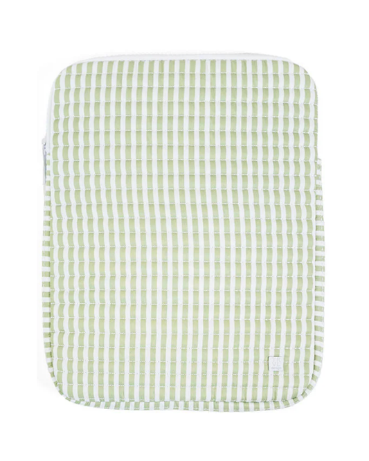 TRVL Quilted Tablet Case - Pimlico Stripe Sage