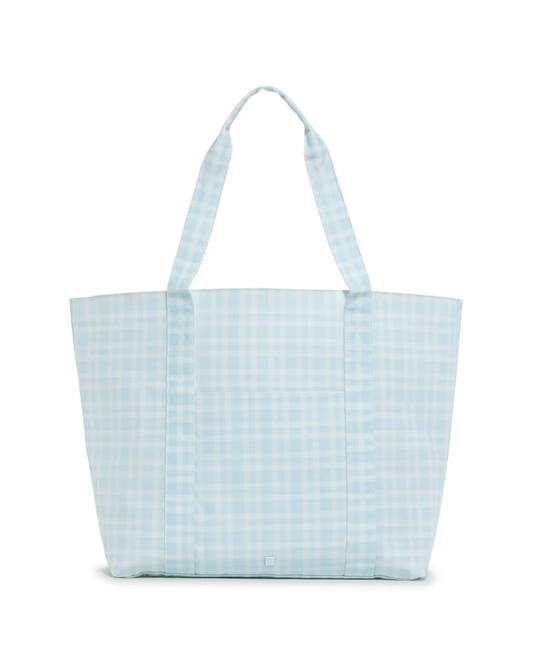 TRVL Jumbo Tote - Pimlico Plaid Blue