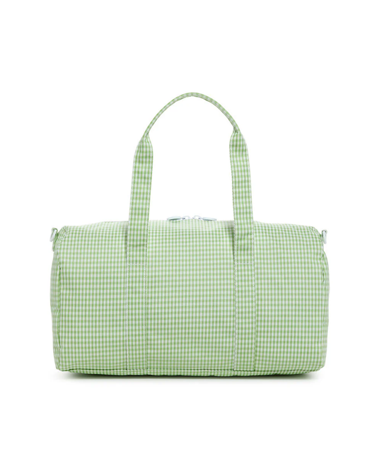 TRVL Weekender Duffel Bag - Gingham Leaf