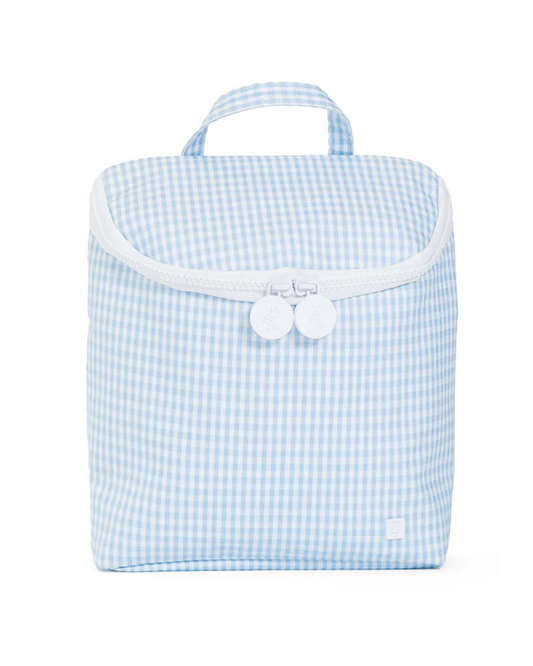 TRVL Take Away Insulated Lunch Bag - Gingham Mist