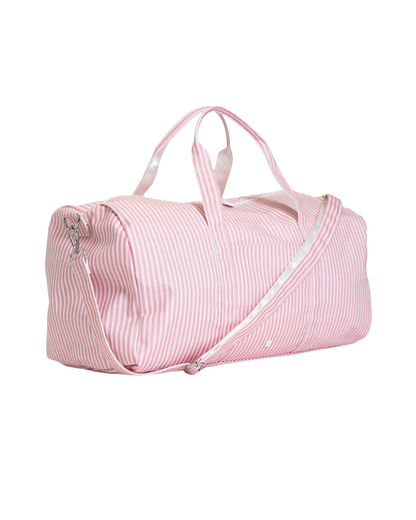 TRVL XL Weekender Duffel Bag - Pimlico Stripe Dusty Rose
