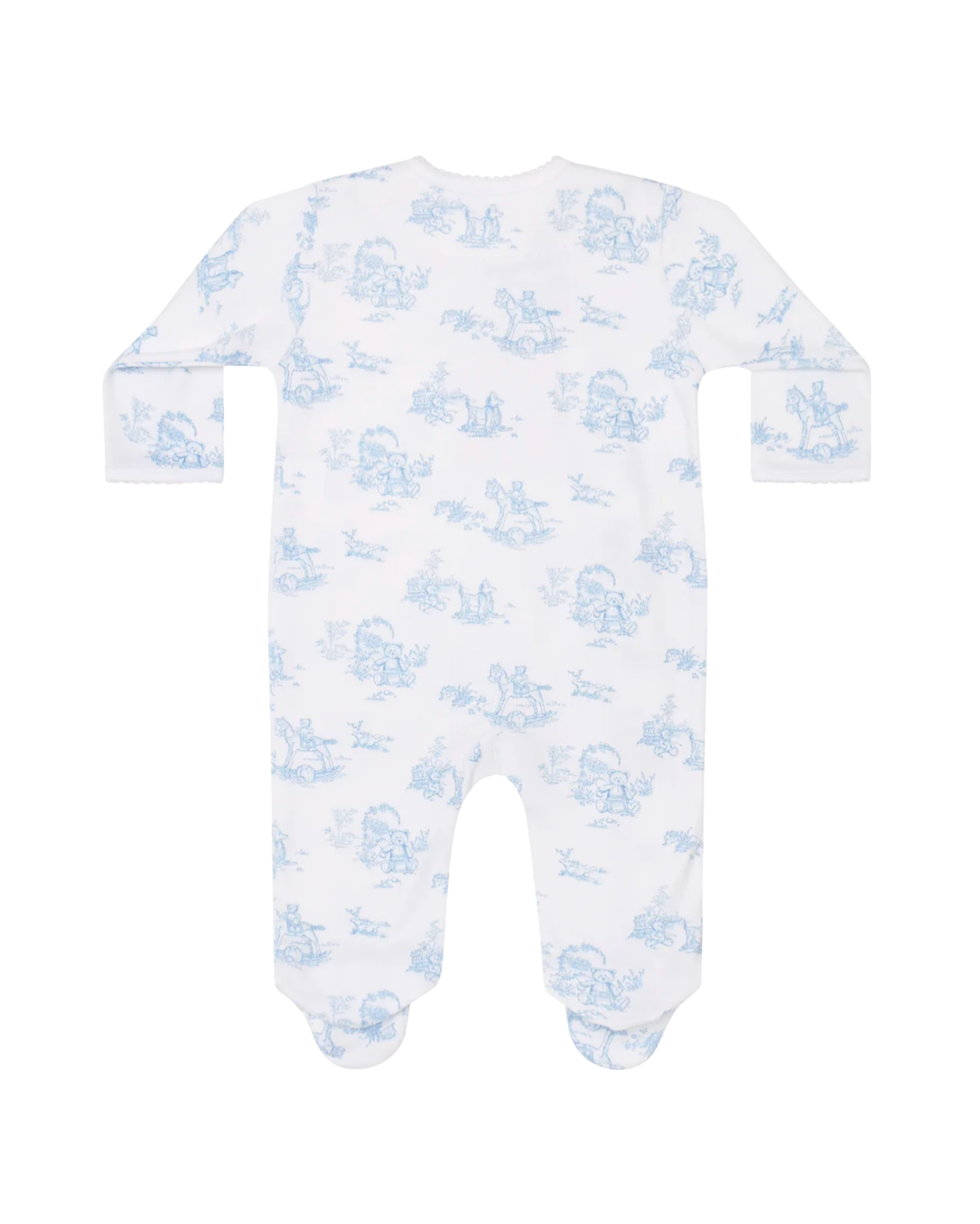 Nellapima Blue Toile Crossover Footie