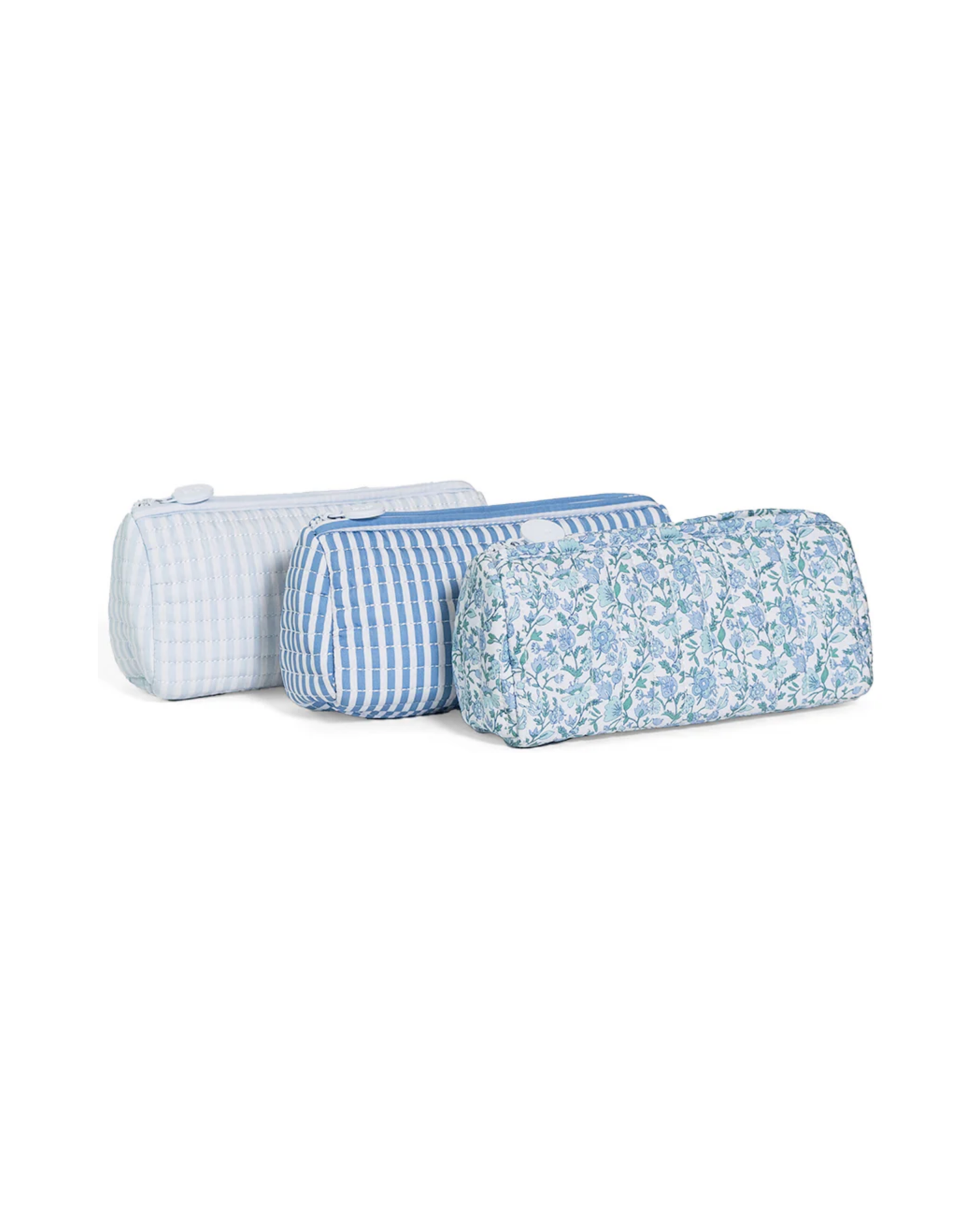 TRVL Quilted Pochette Bag - Pimlico Stripe Chambray