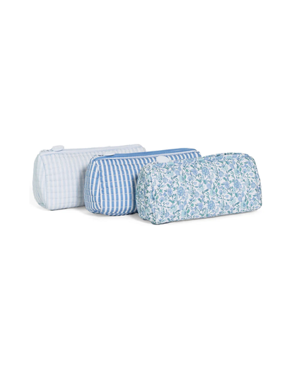 TRVL Quilted Pochette Bag - Pimlico Stripe Chambray