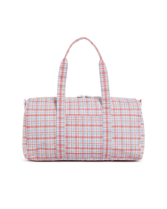 TRVL Weekender Duffel Bag - Classic Plaid Red