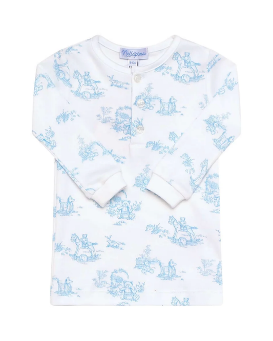 Nellapima Blue Toile Baby Pajamas