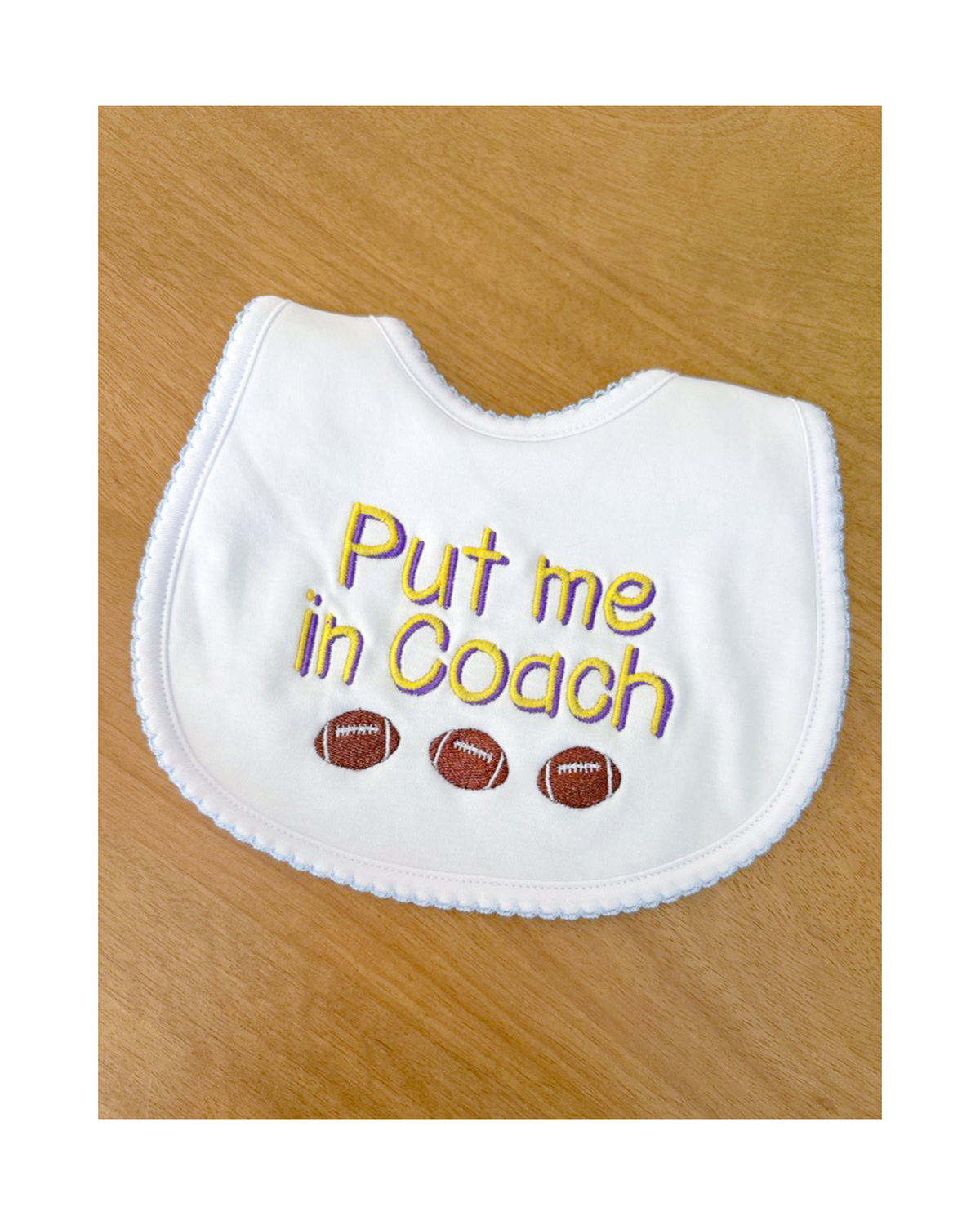 Put Me in Coach Game Day Bib