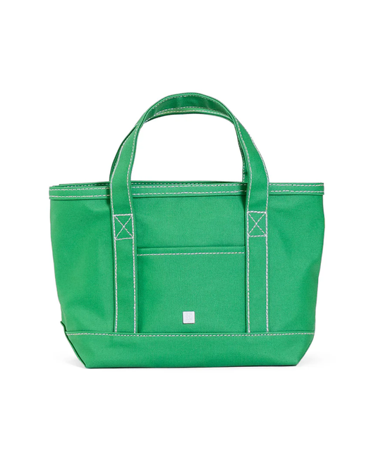 TRVL Mini Tote - Coated Canvas Kelly Green