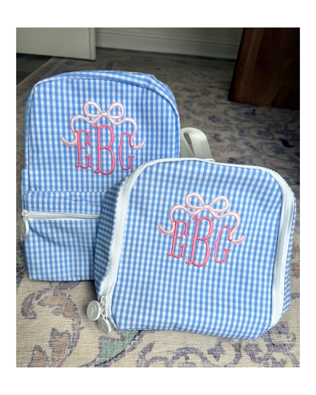 TRVL Bring It Lunch Bag - Gingham Sky