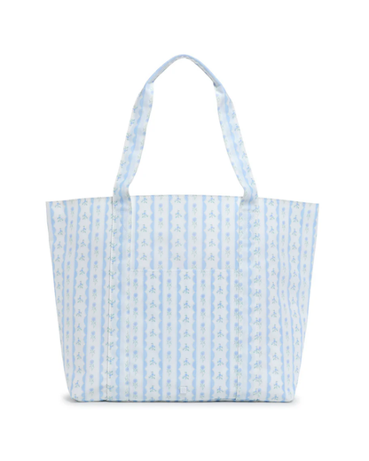 TRVL Jumbo Tote - Ribbon Floral Blue
